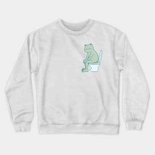 Funny Frog Toilet Crewneck Sweatshirt